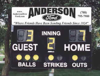 Sponsor Panel example for portable scoreboard.